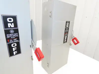 General Electric TH3362 GE Safety Disconnect Switch Fused 60A 600VAC Lot of 2