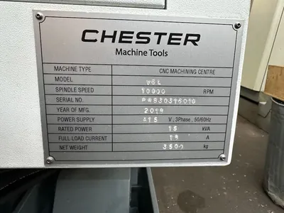 2018 CHESTER V6L Vertical Machining Centers | Charter Auctions (20)