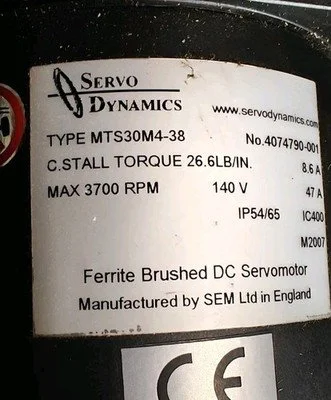 USED SERVO DYNAMICS USA MTS30M4-38