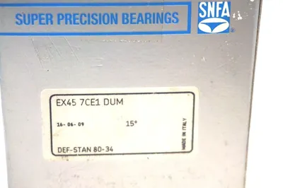 NEW SNFA EX45-7CE1-DUM BEARING EX457CE1DUM