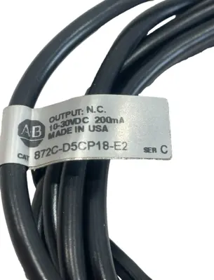 ALLEN BRADLEY 872C-D5CP18-E2 PROXIMITY SENSOR SER.C 872CD5CP18E2 NEW, SURPLUS