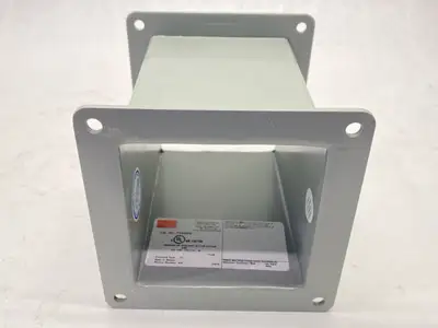 USED HOFFMAN NVENT NIPPLE FEED-THROUGH WIREWAY 4" X 4" X 6"