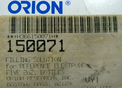 NEW BOX OF 3 ORION 150071 ELECTRODE FILLING SOLUTION