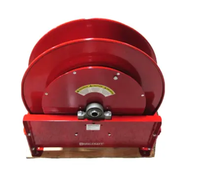 NEW REELCRAFT D9300 OLPBW 75' SPRING RETRACTABLE HOSE REEL 500 PSI D9300OLPBW