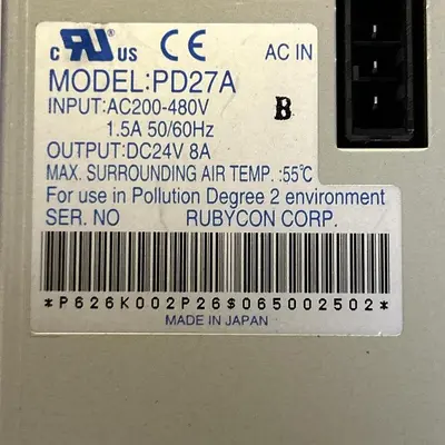 Used RUBYCON PD27A Miscellaneous Equipment (Electrical & Power) Ohio US | Surplus Asset Holdings #1425201