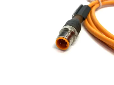 RST 4-RKWT 4-251/2M | Lumberg Automation  Connection Cable M12 M/F 4-Pin Rt Angle - New – Open box