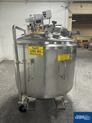 USED DCI 1,200 Liter DCI Reactor, Hastelloy C22, 45/150#