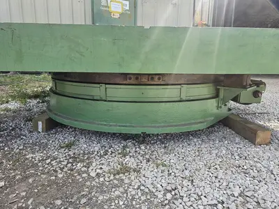USED CINCINNATI-GILBERT 96" ROTARY AIR-LIFT TABLE