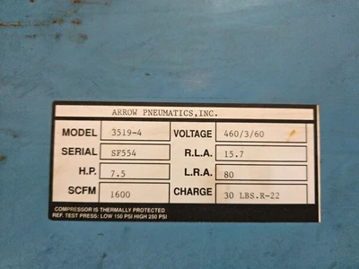 USED ARROW PNEUMATICS 3519-4