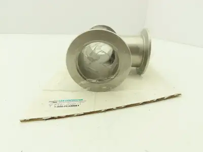 A&N Corporation QF50-200-T 2" NW 50 ISO-QF-Tee Flange Stainless Steel A = 2.76
