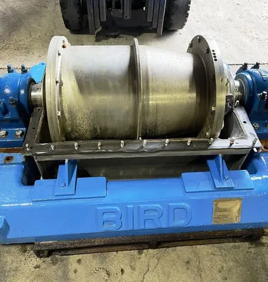 (3) Bird 18 x 28 solid bowl decanter centrifuges, 316SS.