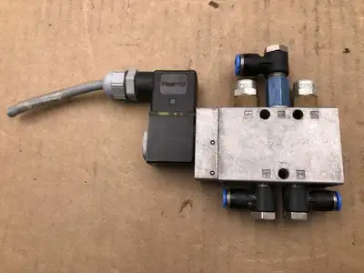 FESTO MFH-5-1/8 4 Way, 5 Ported Solenoid Valve 24-120PSI 1/8″