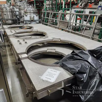 Process Kitchen, Jacketed, Vacuum, Multi Motion Mixing Kettles, Pumps and Mezzanine- BULK LOT