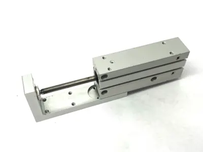 USED SMC COMPACT SLIDE CYLINDER TABLE, HIGH-RIDGIDITY, 16MM BORE