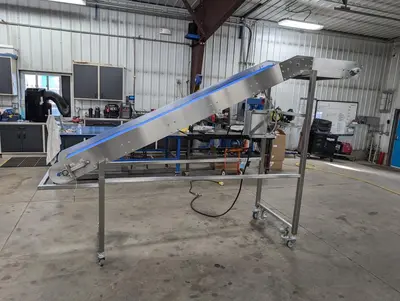 SS Incline Plastic Belt Conveyor