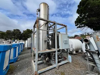 Scrubber, Solvent Recovery, 600 CFM, S/st, Chiller, Carbon, #C737471