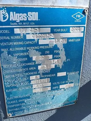 USED 2001 ALGAS SDI XPV 28-5