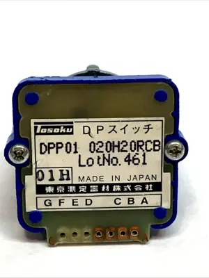 USED TOSOKU ROTARY CODE SWITCH 0-20 POS 13.85° 20MM ROUND SHAFT
