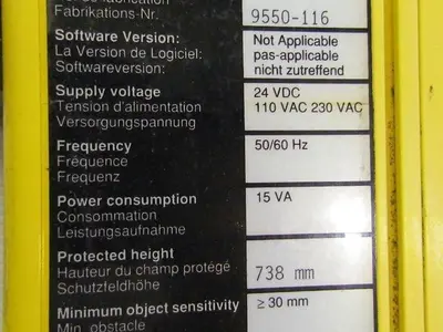 Sick AGSS 750-1111 Optic Electronic Lighcurtain Light Curtain