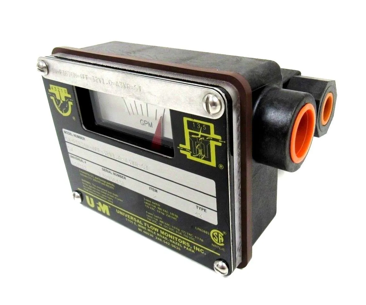 NEW UNIVERSAL FLOW MONITORS SX-PIB3GM-4FP-32V1.0-A3XR-ST FLOWMETER 157313