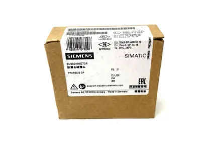 New | in-Stock Siemens SIMATIC DP PROFIBUS Bus Connector, 35-Degree RS485 Bus Bars & Plugs Michigan US | Maverick Industrial Sales #1401810