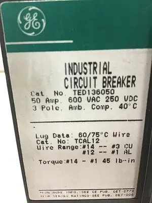 USED GE TED136050 / DISCONNECT