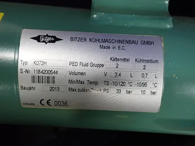 Used 2013 BITZER K073H Chemical & Process Equipment Ohio US | HGR 24 #1184270