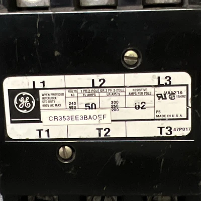 Used GE CR353EE3BAOEF PLC Contactors California US | Davliegogo LLC #1708539