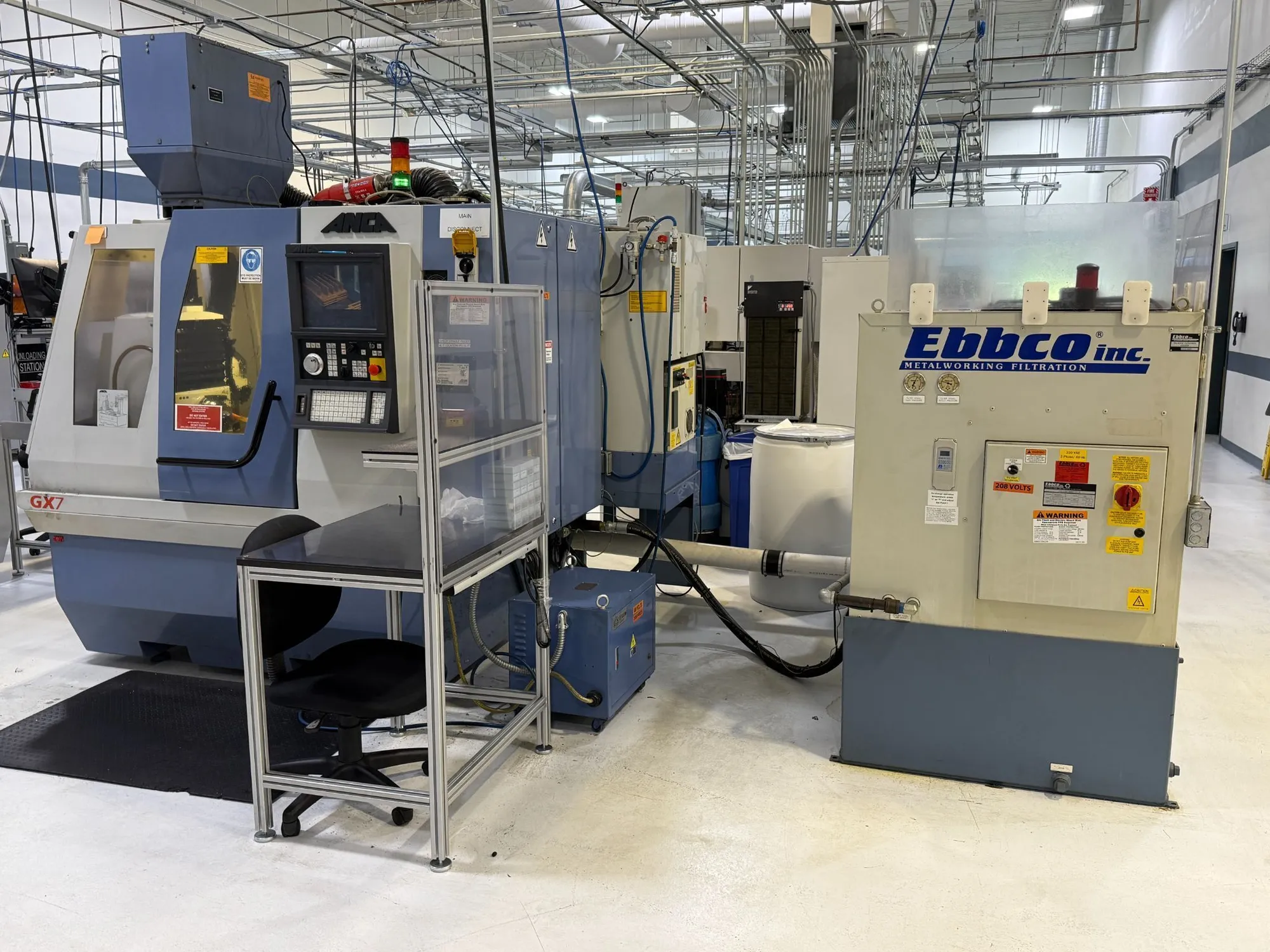 USED 2012 ANCA GX7+, 5 AXIS TOOL AND CUTTER GRINDER, FANUC LOADER, 6 PACK CAROUSEL, ANCA TOUCH CONT