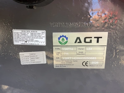 Used 2026 AGT INDUSTRIES YSRT14 MINI SKID STEER LOADER Compact Utility Loaders Michigan US | Miedema Asset Management Group #1411332