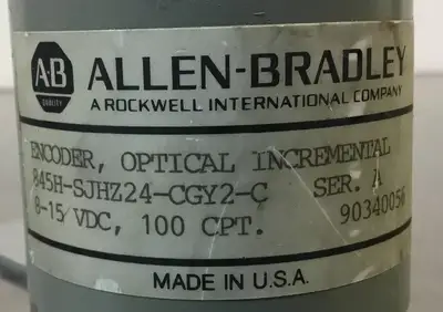 ALLEN BRADLEY 845H-SJHZ24-CGY2-C /A Optical Incremental Encoder Loc.1A