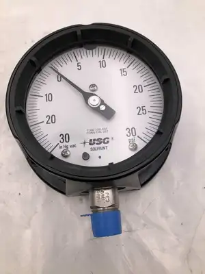 Ametek 1X615 4-1/2″ Pressure/Vacuum Gauge 0-30PSI -30-0in Hg, 1/2″NPT -NIB