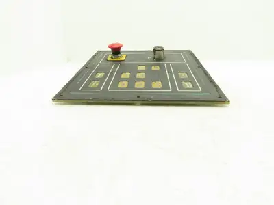 Cincinnati Milacron 3-525-0915A Operator Interface Panel w/ E-Stop *Missing Key*
