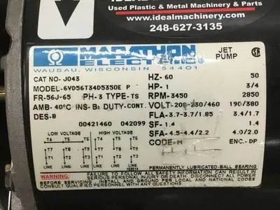 USED MARATHON ELECTRIC 6VD56T34D5350E P