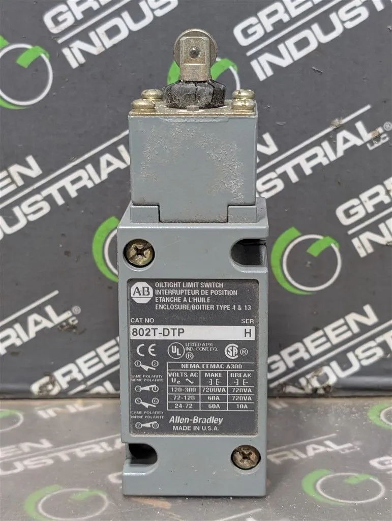 Allen Bradley 802T-DTP Oiltight Limit Switch Used