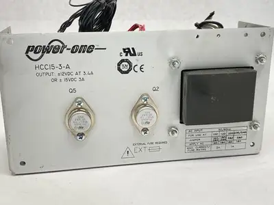 HCCI5-3-A | Power One  DC Power Supply 3.4A 12VDC / 3A 15VDC - Used