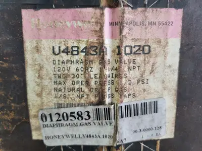 NEW HONEYWELL V4843A 1020