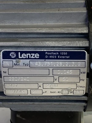 USED LENZE 43.751.28.2.3.2