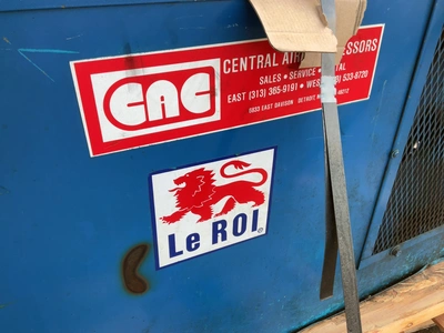 Used LEROI AIR COMPRESSOR 25 HP 880A HEAVY DUTY TWO STAGE RECIPROCATING 87.5 CFM AT 175 PSI Lubricated Reciprocating Air Compressors Michigan US | Miedema Asset Management Group #1761057