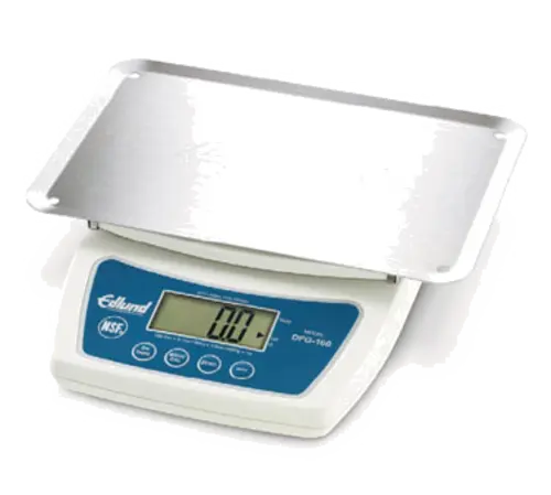 Edlund DFG-160OP Digital Scale w/ Large LCD Display & Automatic Shutoff, Plastic Body, Stainless Platform