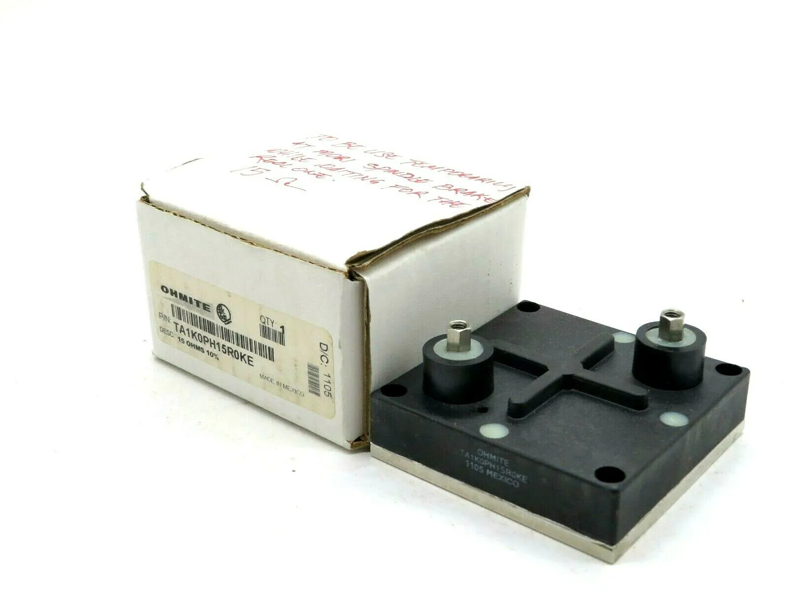 NEW OHMITE TA1K0PH15R0KE RESISTOR POWER 15 OHM