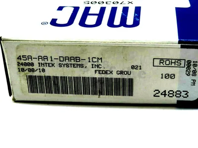 NEW MAC VALVES 45A-AA1-DAAB-1CM SOLENOID VALVE 45AAA1DAAB1CM