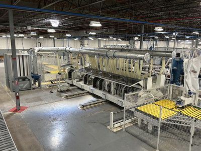 Stefani Evolution SSB Double-Sided Edgebander w/ Mahros Automatic Vacuum Loading & Unloading