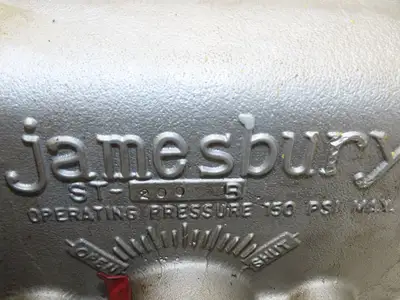 Jamesbury ST-200 3" Stainless Flanged Ball Valve + Air Actuator & Positioner