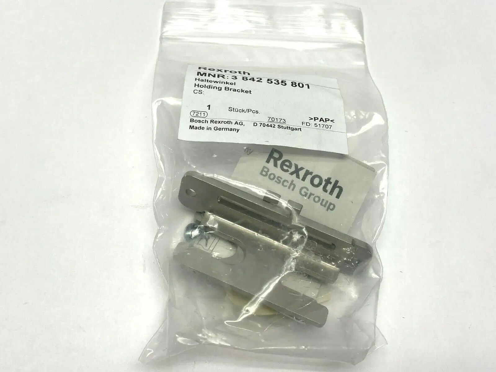 3 842 535 801 | Bosch Rexroth 3842535801 Position Monitoring Kit Holding Bracket - New