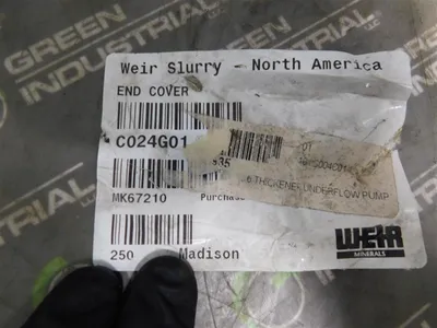 Weir Minerals C024G01 End Cover 6.1" OD 2.6" ID 1.16" H New