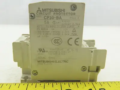 Mitsubishi CP30-BA 5A Circuit Protector 2 Poles 220V