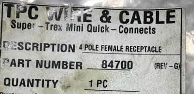 New | in-Stock TPC WIRE & CABLE 84700 Cable & Wire Michigan US | Ideal Machinery #598152