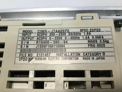USED YASKAWA CIMR-J7AA20P2
