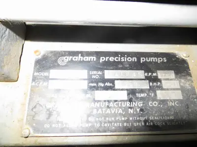 graham 3hp stainless steel centrifugal pump